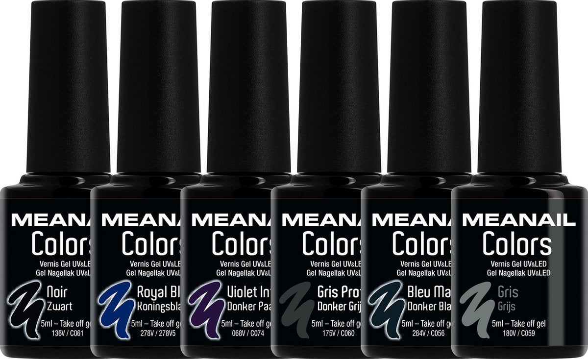 Gellak - MEANAIL - Vegan & Cruelty Free - BLUE MONDAY - Gel nagellak - 6 x 8ml