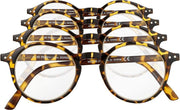 Etos Leesbril Rond Bruin +1.5 - 4 stuks