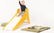 Dipperdee houten glijbaan geel - 155cm x 74cm x 42cm
