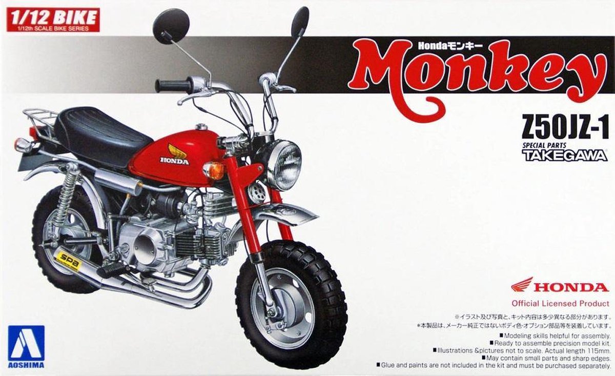 Honda Monkey Z50Jz-I (motor modelbouw