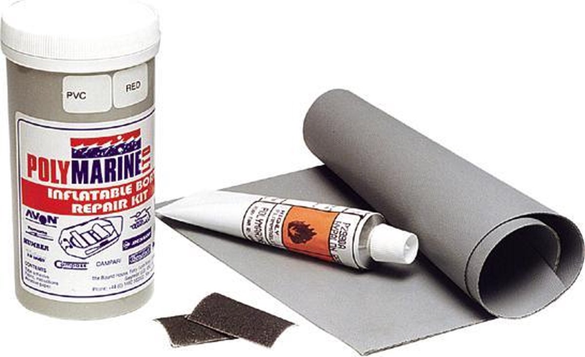 Polymarine Opblaasboot hypalon reparatieset grijs