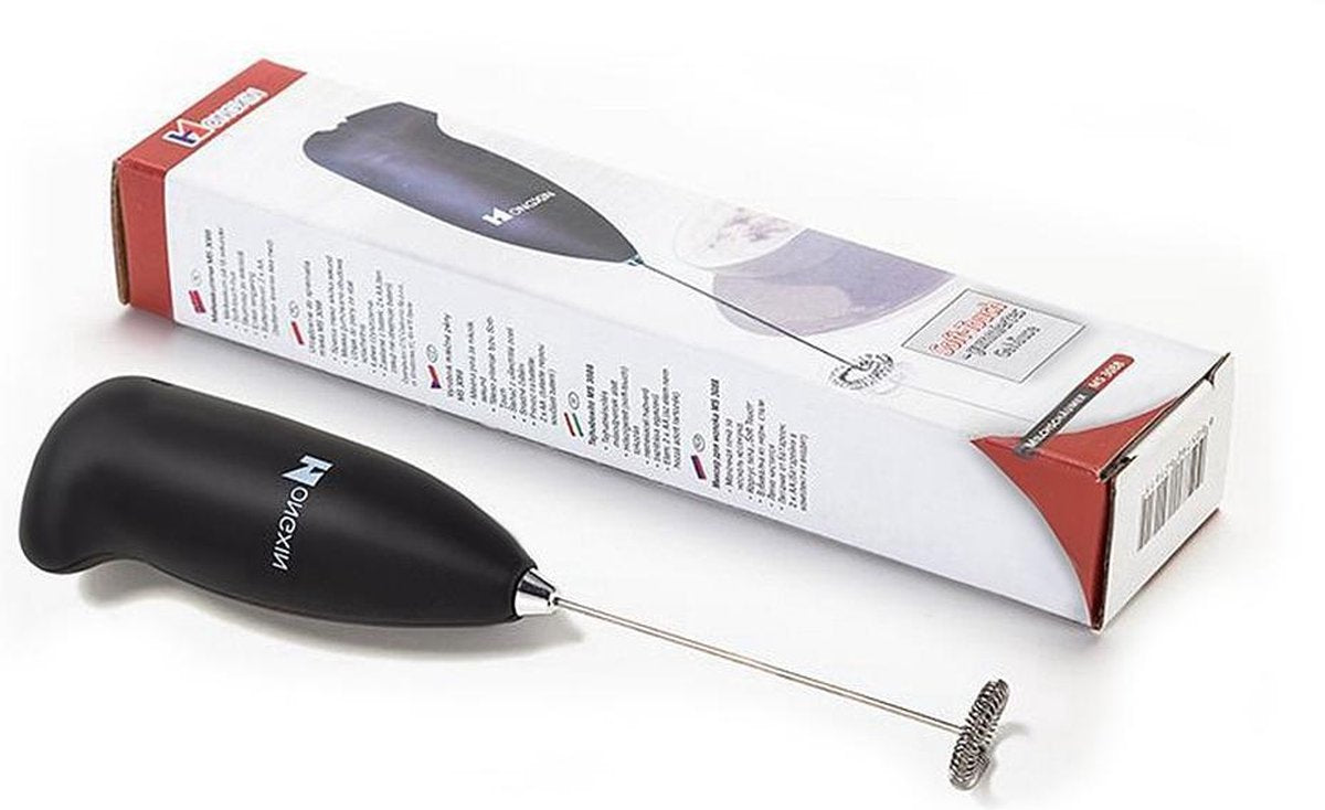 Elektrische Melkopschuimer - Handmatige Melkopschuimer - Zwart - Melkopklopper - opschuimer voor melk - waterdicht - JDI lifestyle®