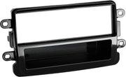 1-DIN Paneel met aflegbakje. Dacia Dokker/ Duster/ Lodgy 2012-2019 Kleur: Piano Zwart