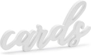 Cards - Houten decoratie - wit  20x10cm