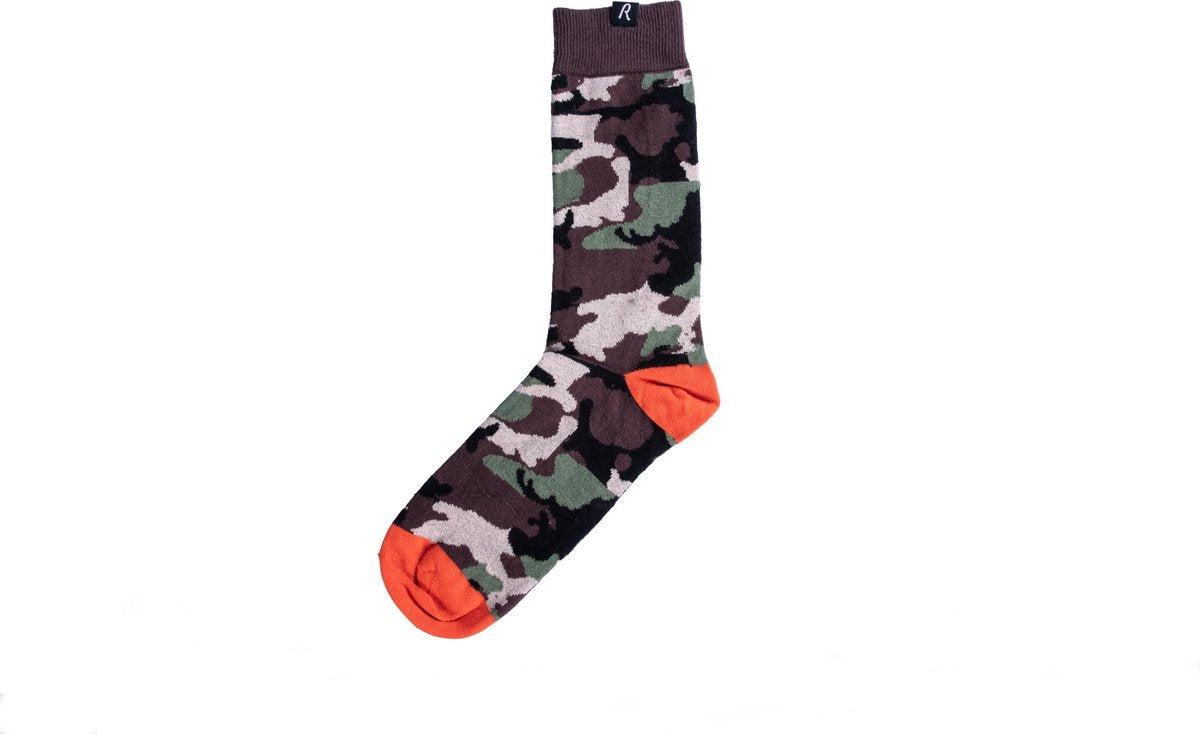 Replay sokken in camouflage stijl met contrasterende hiel en teen - maat 39 tot 42
