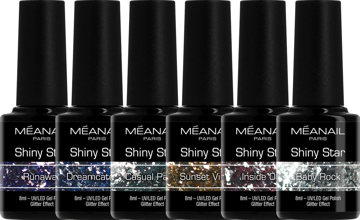 MEANAIL 6 kleuren gellak – DIAMOND SHINY STAR – Gel Nagellak - 6 x 8ml