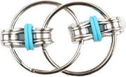 Autisme - ADHD Anti Stress fidget speelgoed - Sleutelhanger - Hand Spinner - Fidget Lager - Tri-Spinner -Blauw