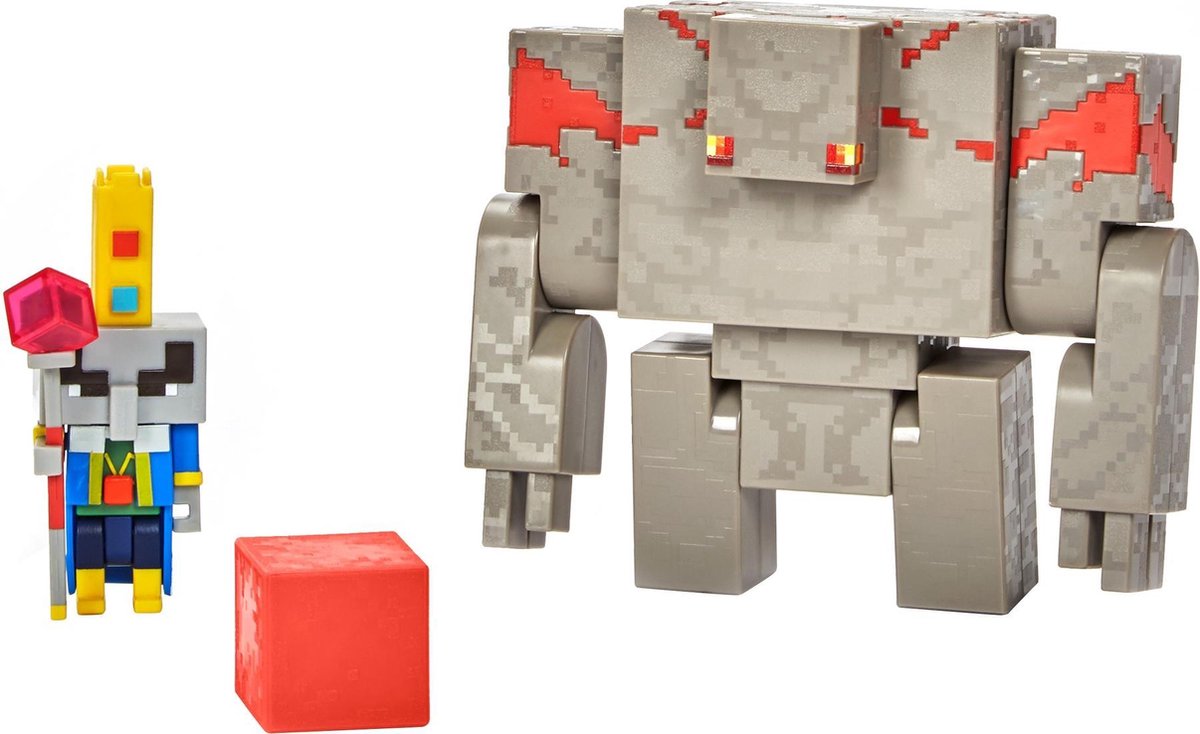 Minecraft 3.25Inch Comic Maker 2-Pack - Arch Illager and Redstone Golem