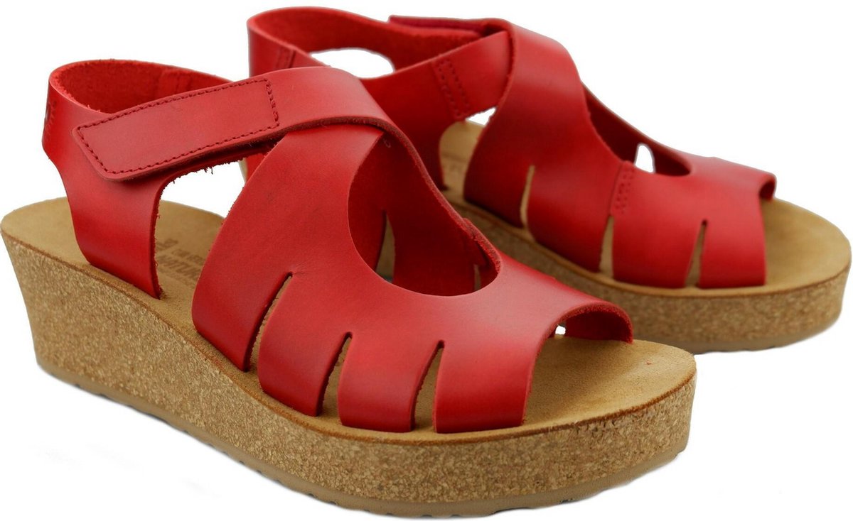 Mobils by Mephisto MISHA dames sandaal - rood - BREED LEEST - maat 40