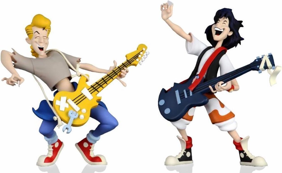 NECA Bill and Ted's Exc. Adventure: Toony Classics Bill and Ted 6 inch Action Figure 2-Pack