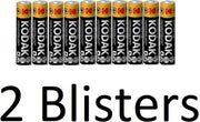 20 Stuks (2 Blister a 10 st) kodak xtralife AAA Batterijen