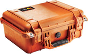 Peli 1450 Waterdichte Camerakoffer Oranje met Foam Interieur