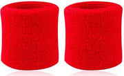 ProductGoods - 2x Zweetband Rood | Zweetbandjes pols