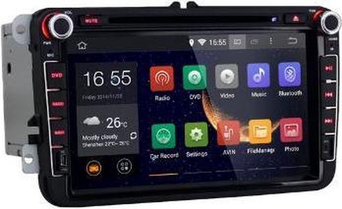 Autoradio android 5.1 voor Volkswagen Passat