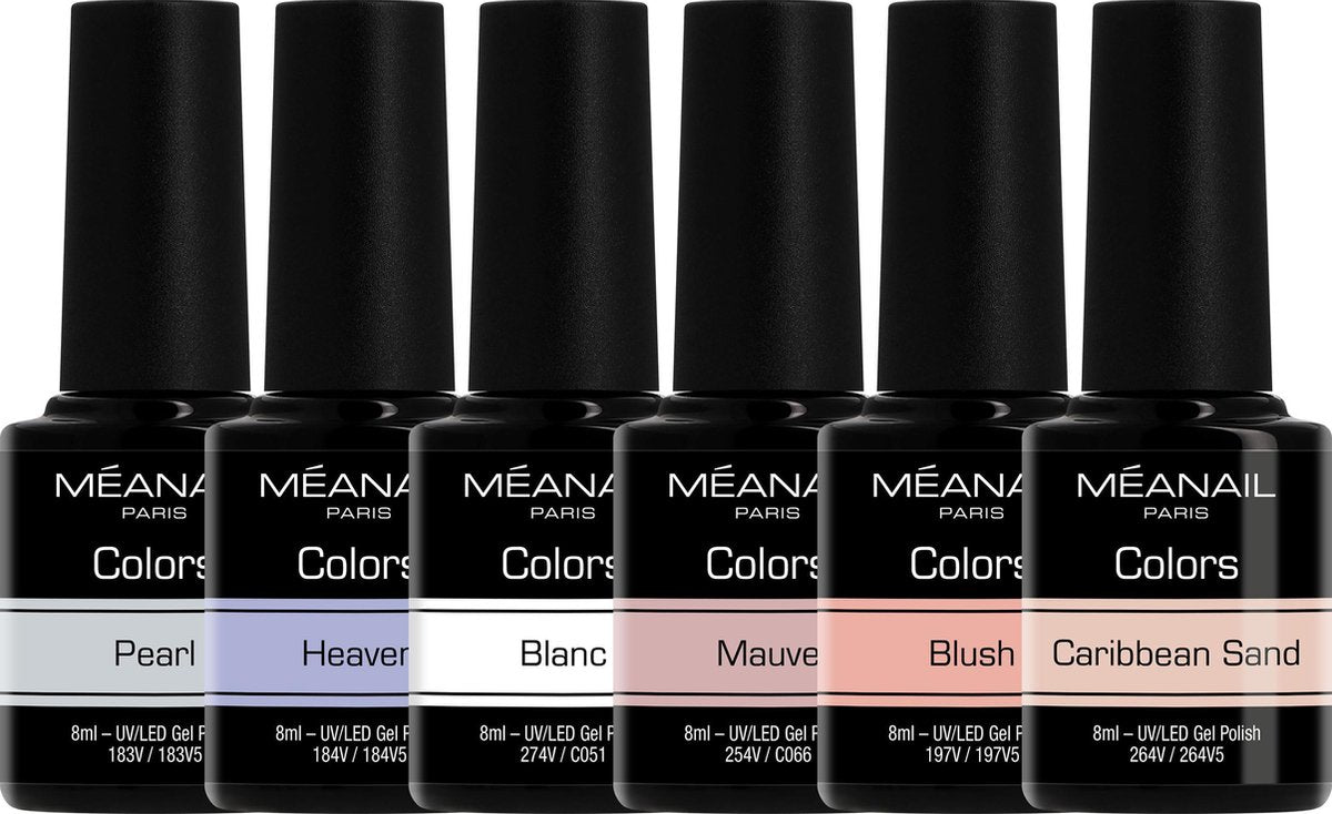 Gellak - MEANAIL - Vegan & Cruelty Free - ORIGINAL - 6 kleuren gel nagellak- 8ml