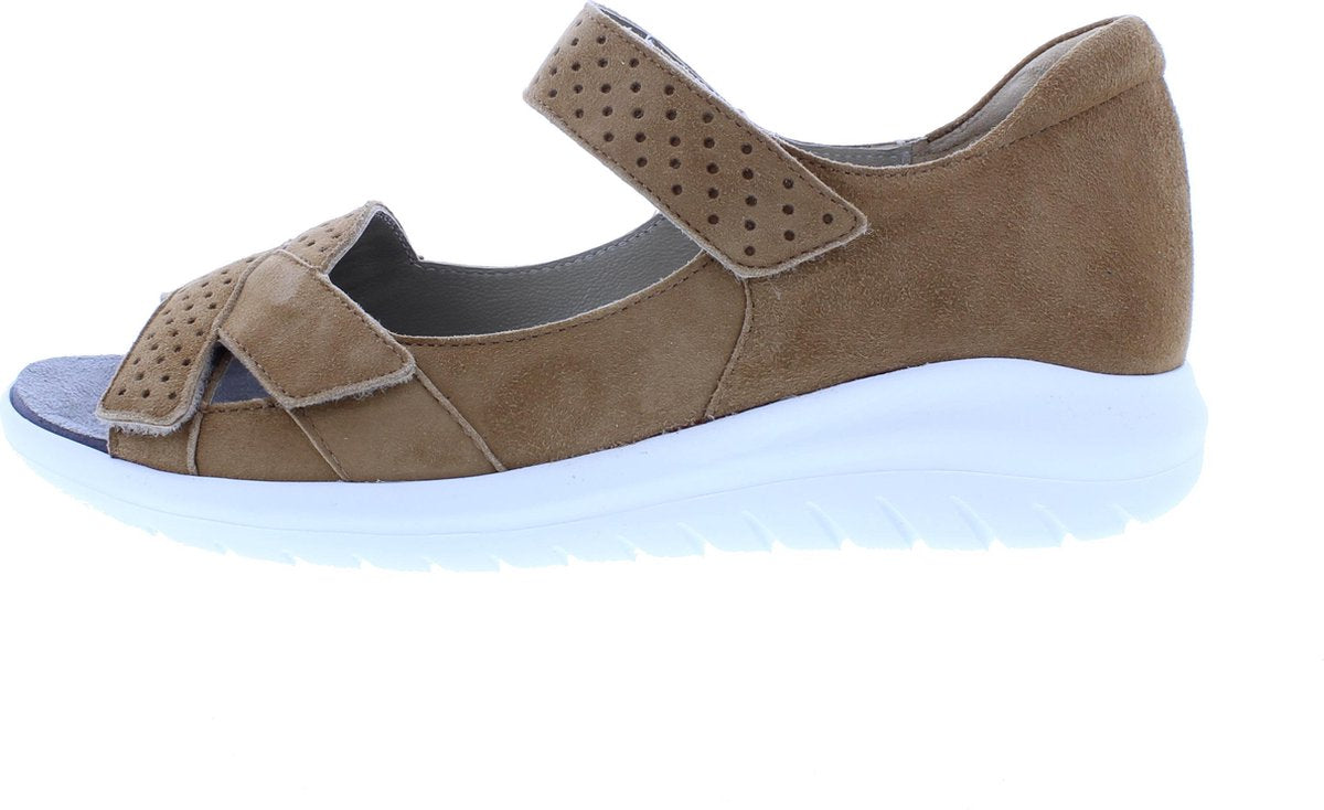 Verhulst - Lana sandaal - cognac suede - wijdte H - maat  4½