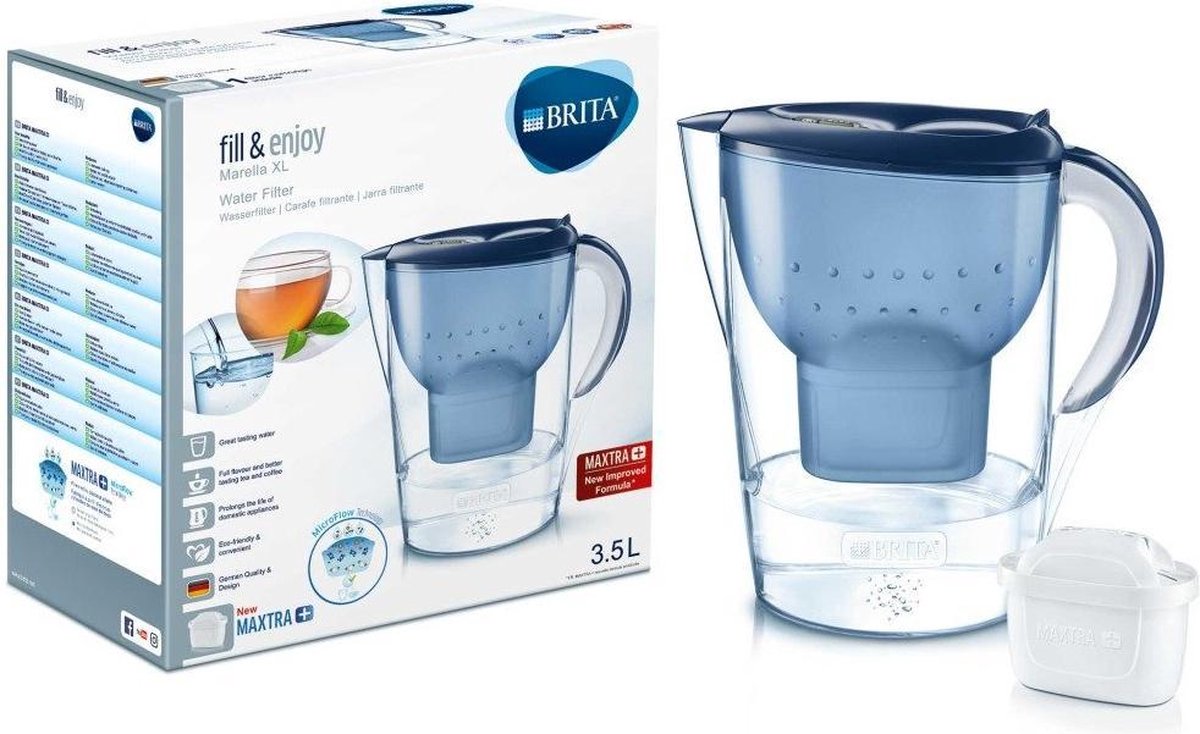 BRITA fill&enjoy Marella XL Waterfilterkan - Blue
