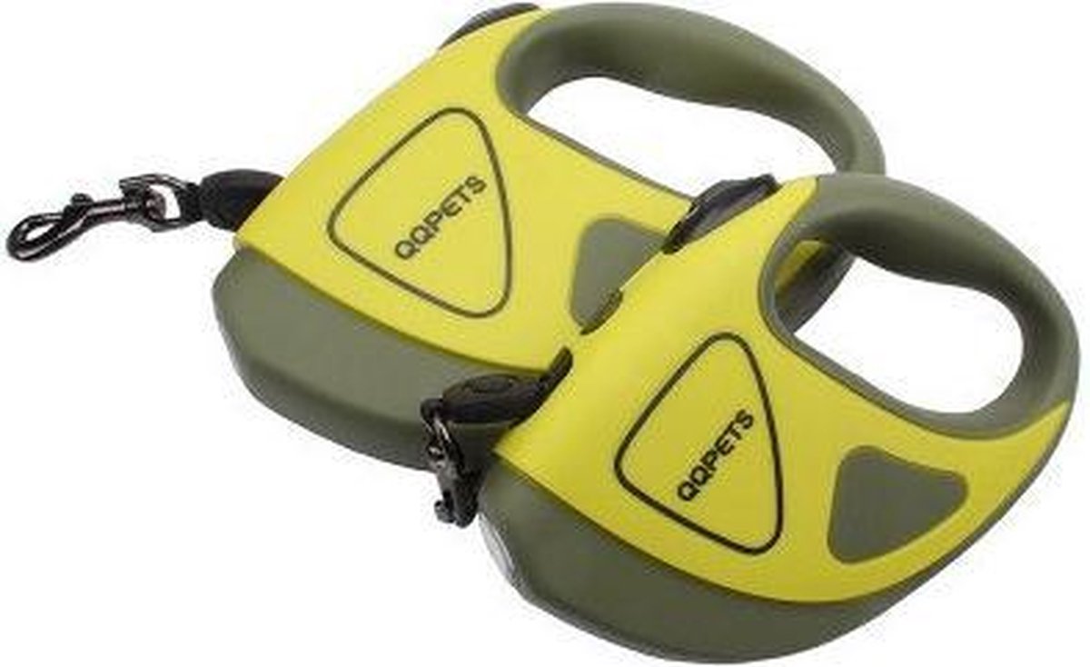 TBG Huisdier Hond Automatische Intrekbare Vezel Leiband Nacht Veiligheid LED Shining Automatisch Uitrekkende Hond Hand Vasthouden Touw DierbenodigdhedenGreen 5m