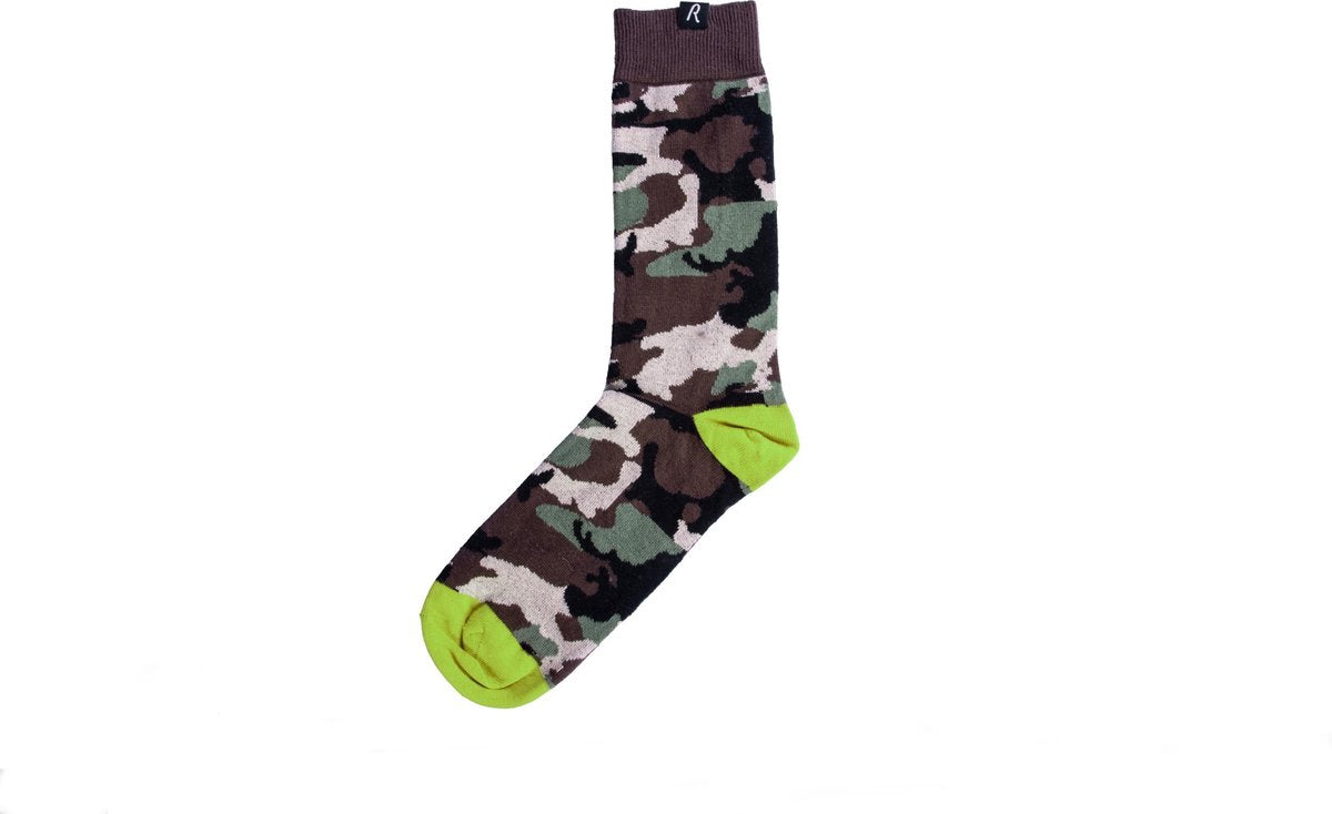 Replay sokken in camouflage stijl met contrasterende hiel en teen - maat 43 tot 46