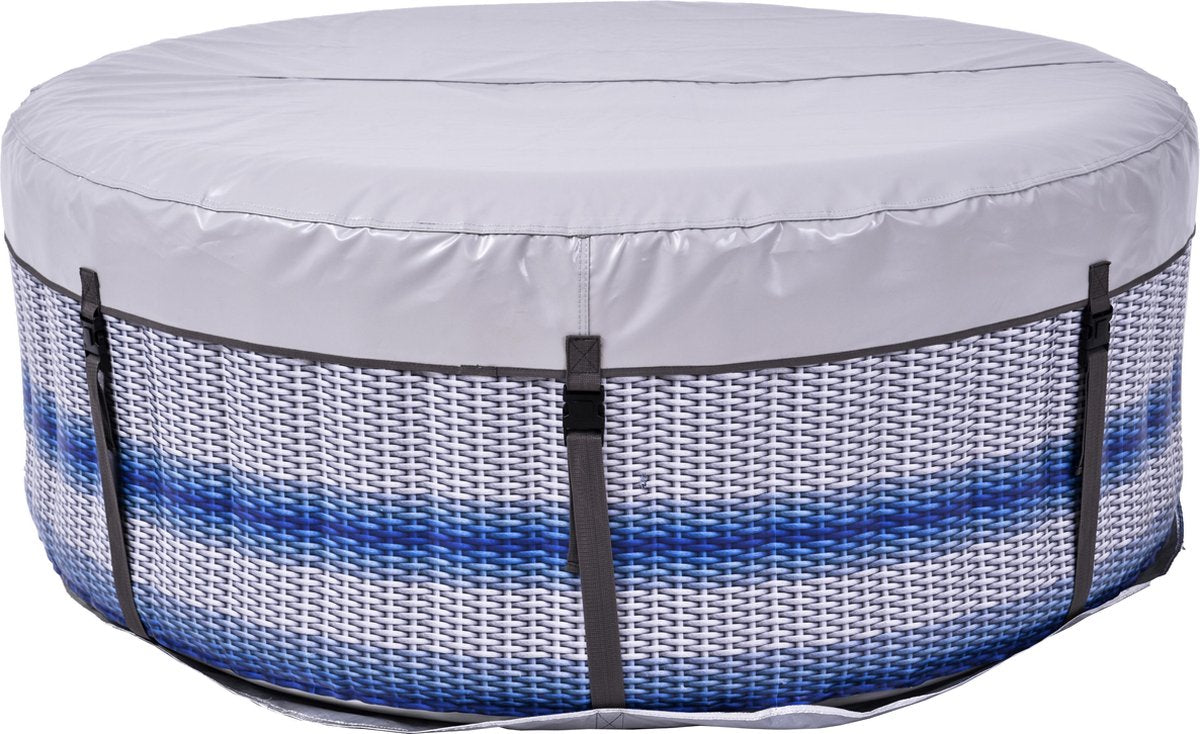 Avenli Venice Spa - Opblaasbare jacuzzi -  Hoge Kwaliteit - Hoogwaardig PVC - 4 personen - met Afdekzeil en Grondzeil - Ø 175 x 70 cm + extra filter