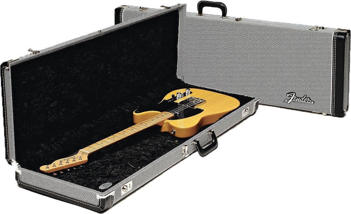 Deluxe Hardshell case Tweed zwart Tweed