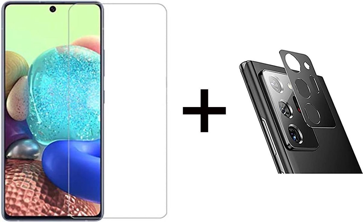 Beschermglas Samsung A51 screenprotector 1 stuk - Samsung Galaxy A51 screen protector camera lens - 1 stuk - Samsung Galaxy A51 screenprotector glas