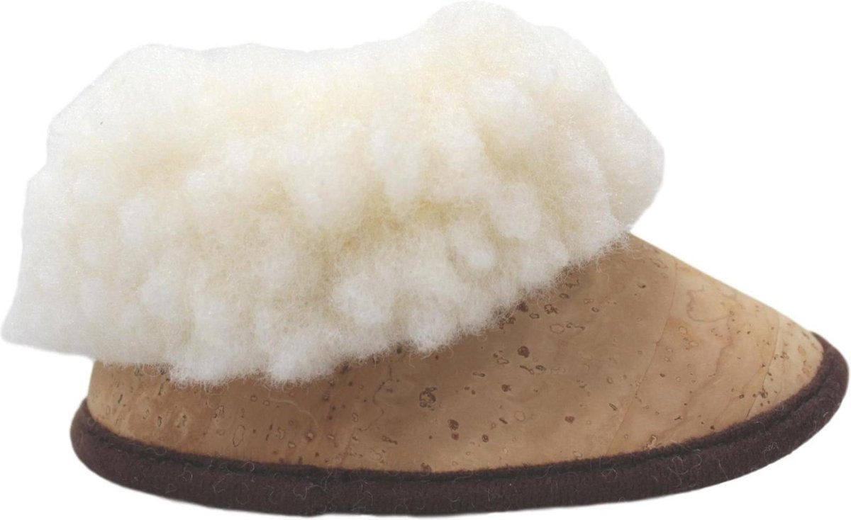 Baby - sloffen - pantoffels - kurk - origineel - baby cadeau - kraamcadeau - duurzaam - maat 17