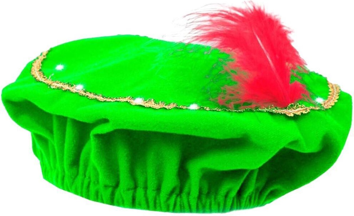 Piet Baret met LED-Licht Groen/Rood
