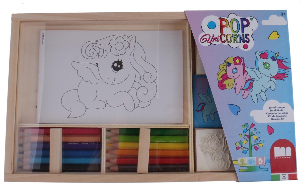 Multiprint Pop Unicorns Kleurset 19-delig