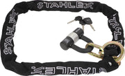 Stahlex Kettingslot met Hangslot - Ø10mm / 140cm / ART3 - Gehard Staal - Scooterslot - Motorslot - Zwart