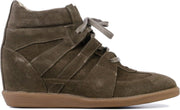 Mace Vrouwen Suède Wedge sneakers / Damesschoenen tanana - Taupe - Maat 41