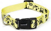 Beeztees - Halsband Monster geel - 20-30cm - hondenriem