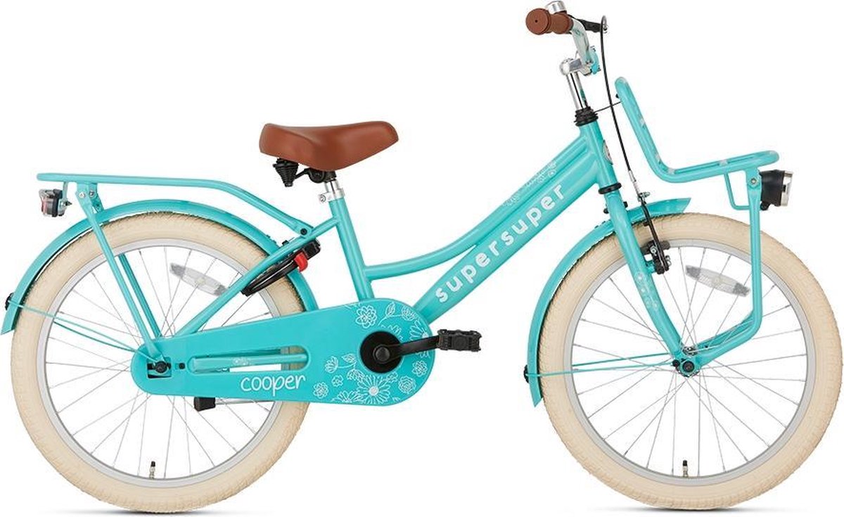 Supersuper Cooper Kinderfiets - 20 inch - Turquoise
