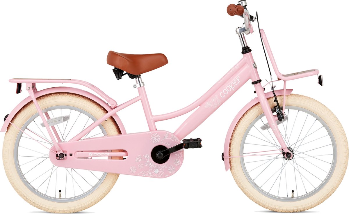 SuperSuper Cooper Bamboo Meisjesfiets 18 inch - Roze