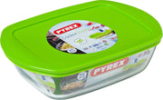 Pyrex Cook & Store Schaal Rechthoek - Inclusief Deksel - Borosilicaatglas - 1