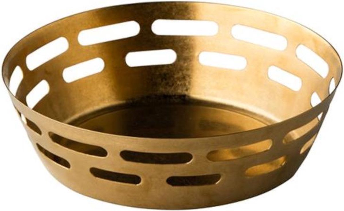 Stylepoint Broodmand vintage goud Ø17X5CM