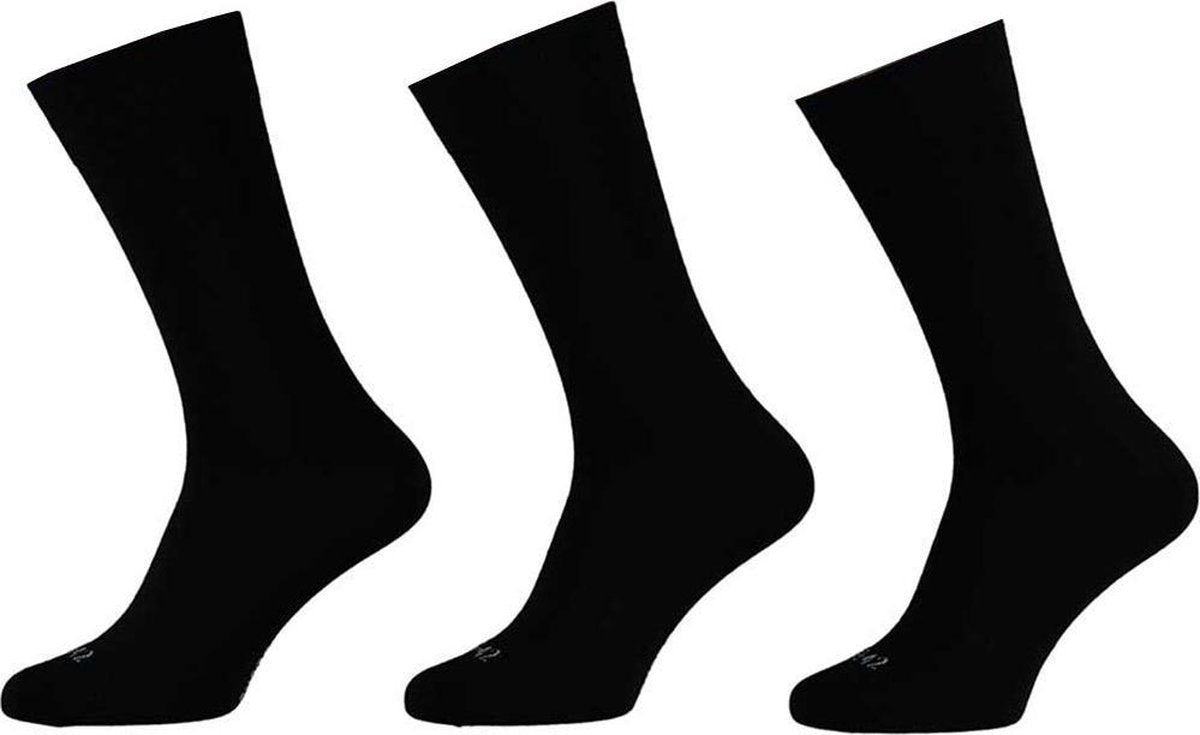 6-Pack Merino Wollen Herensokken 120101000 Apollo - zwart - 43-46