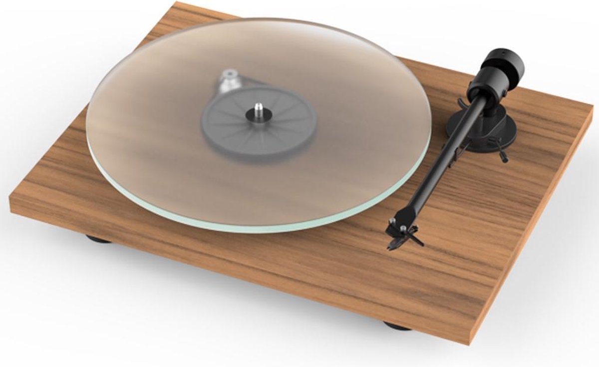 Pro-Ject T1SBBROWN Draaitafel met riemaandrijving Walnootkleur