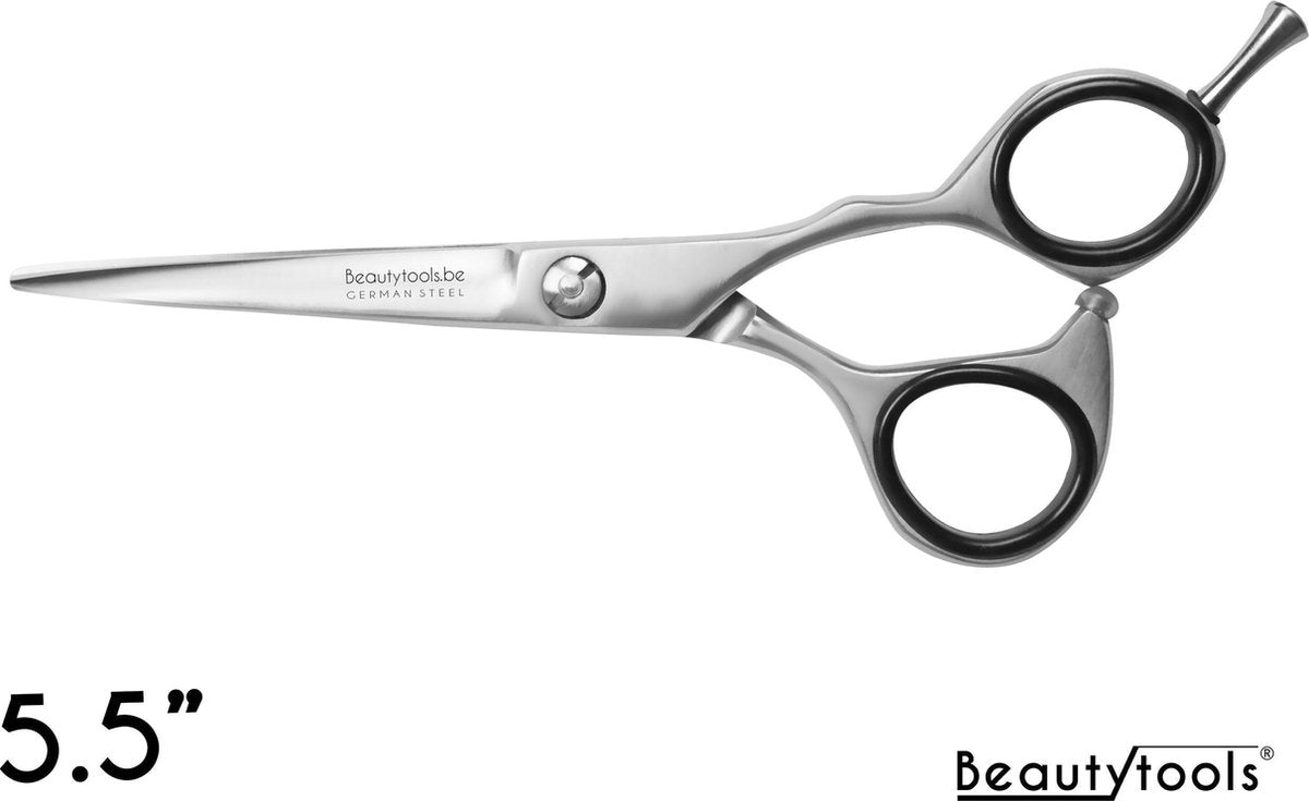BeautyTools SILVER LINE Kappersschaar / Knipschaar Rechtshandig voor Dik Haar - Silver QueenCut (5.5 Inch) - (RS-1642)