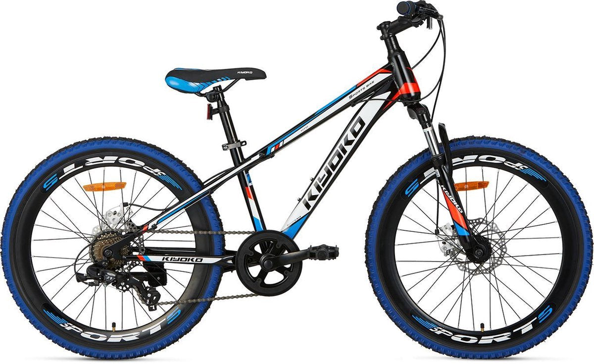 Popal Kiyoko - Kinderfiets - Jongens - Blauw;Zwart - 24 Inch