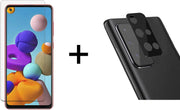 Beschermglas Samsung A21S Screenprotector 1 stuk - Samsung Galaxy A21S Screenprotector - Samsung A21S Screen Protector Camera - 1 stuk