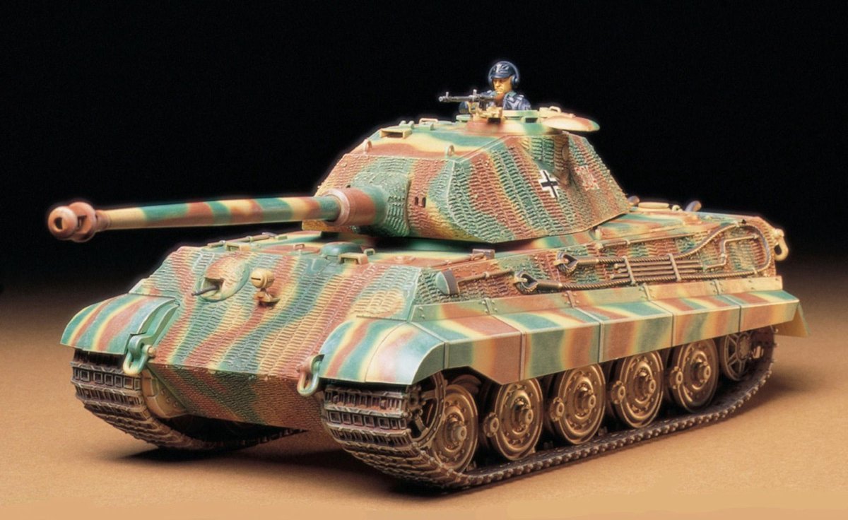 Tamiya King Tiger Porsche Turret + Ammo by Mig lijm