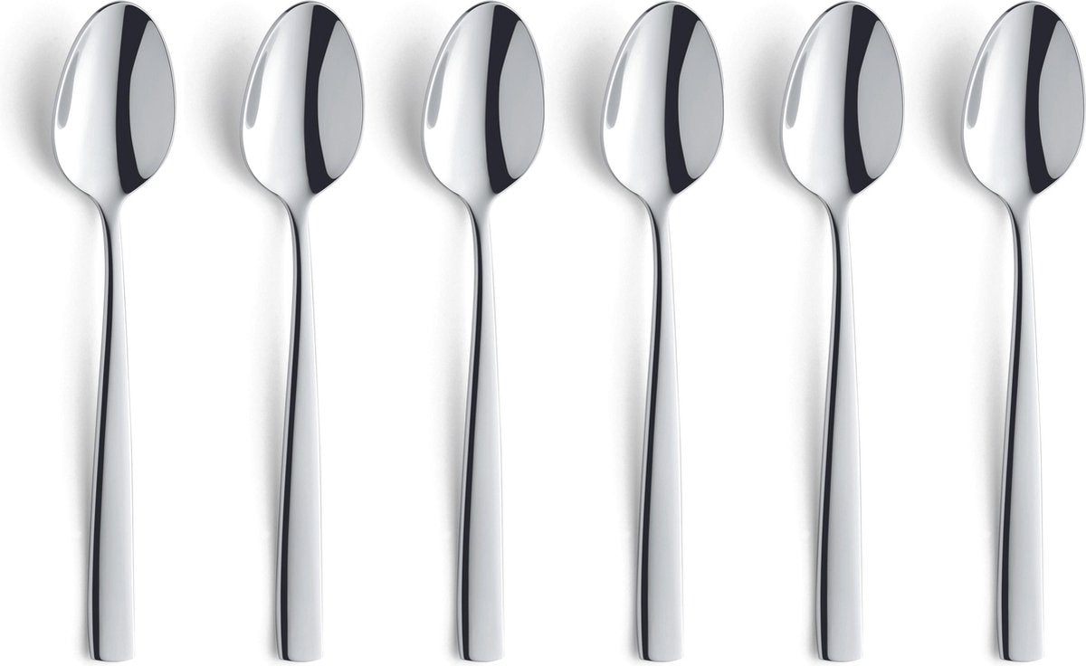 Amefa Martin Koffielepels - 6 Stuks - Cadeauverpakking