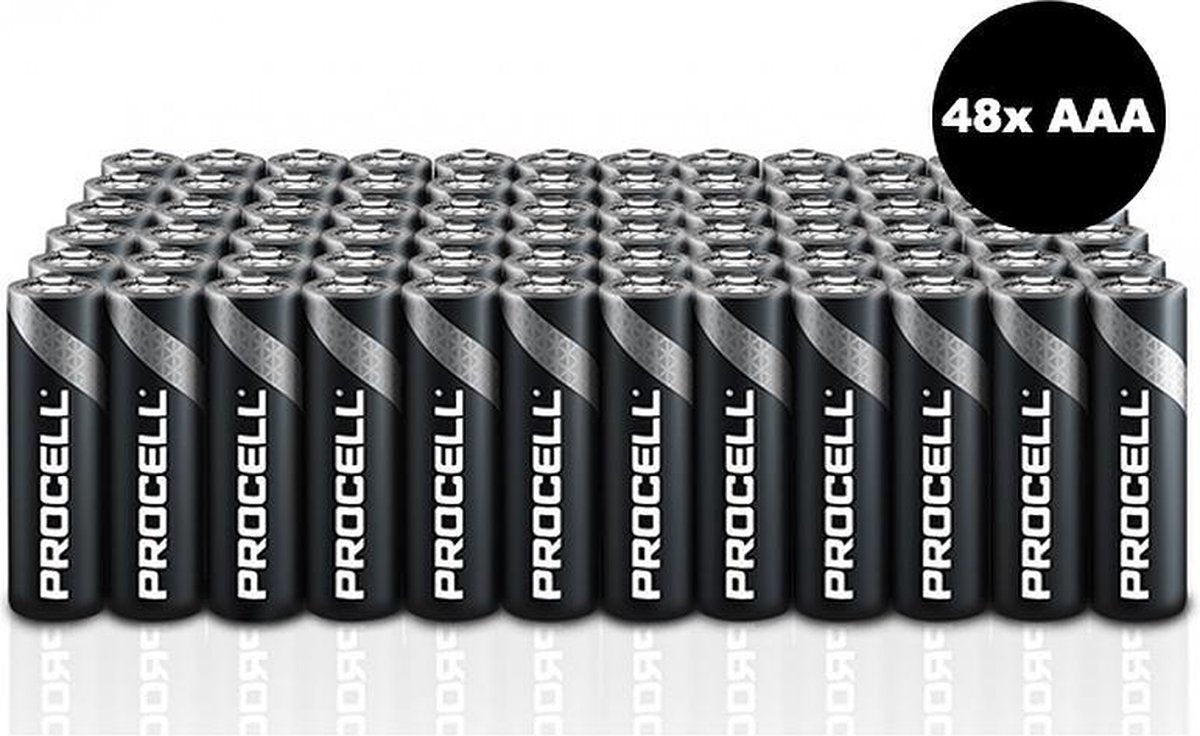 Procell batterijen AAA 48x pack - Voordeelverpakking Batterijen - 48x Batterijen AAA -
