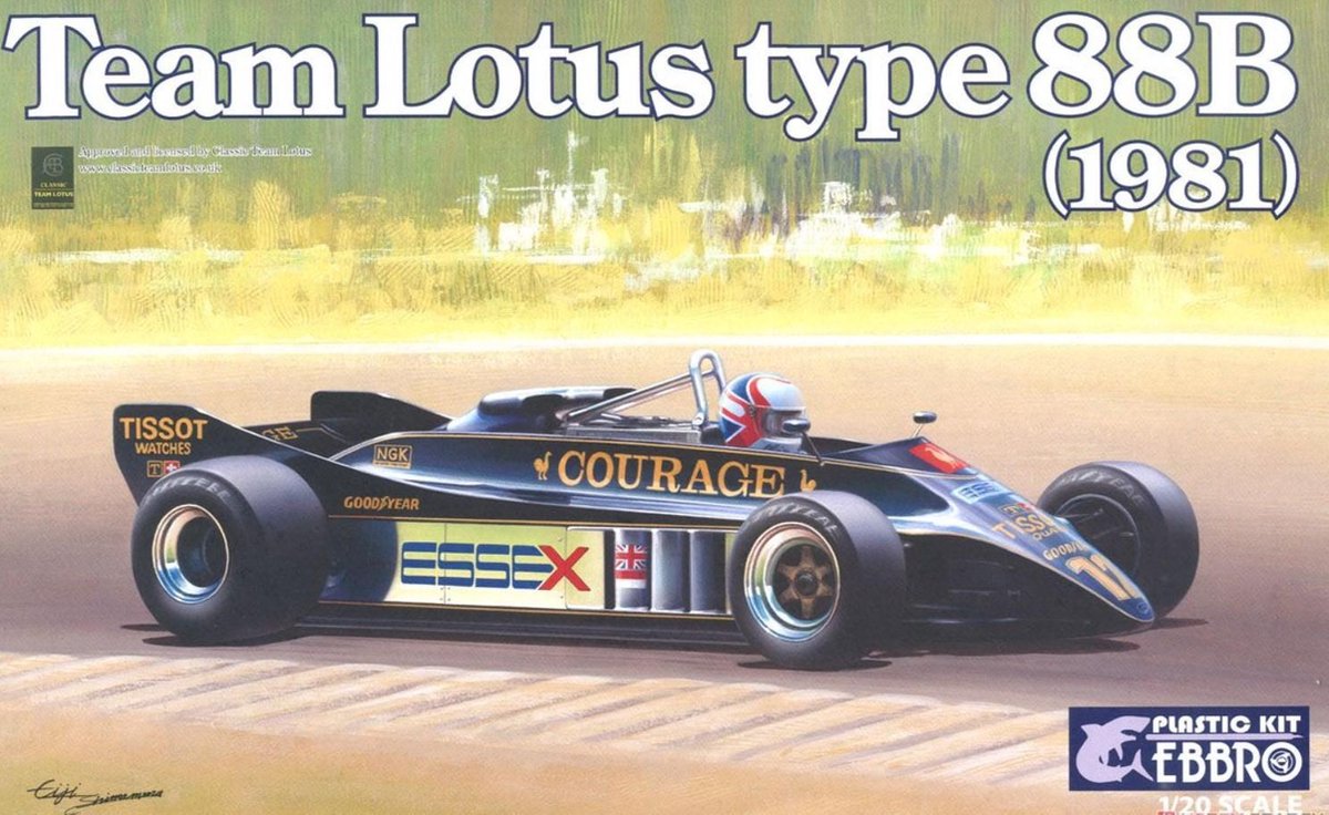 Lotus Type 88B 1981  - Ebbro modelbouw pakket 1:20