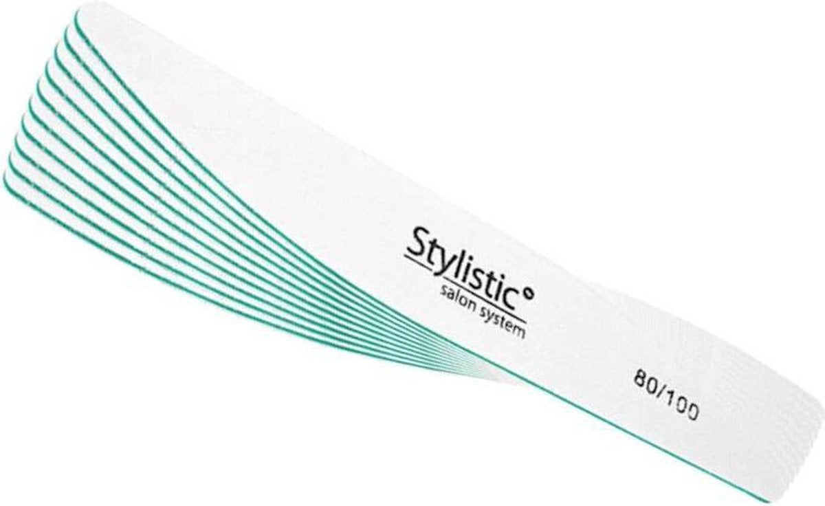 Claresa Professionele Nagelvijl Slim Tear 80/100 – 10 stuks.
