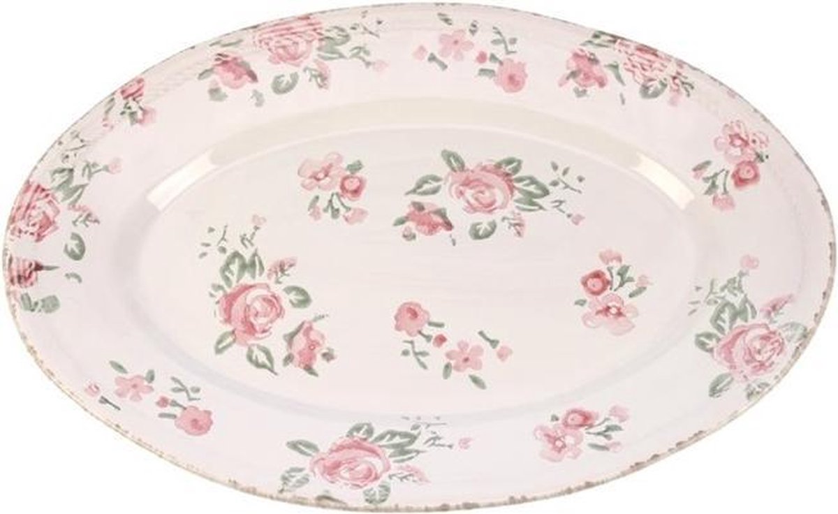 Schaal ovaal Rozen 35x24