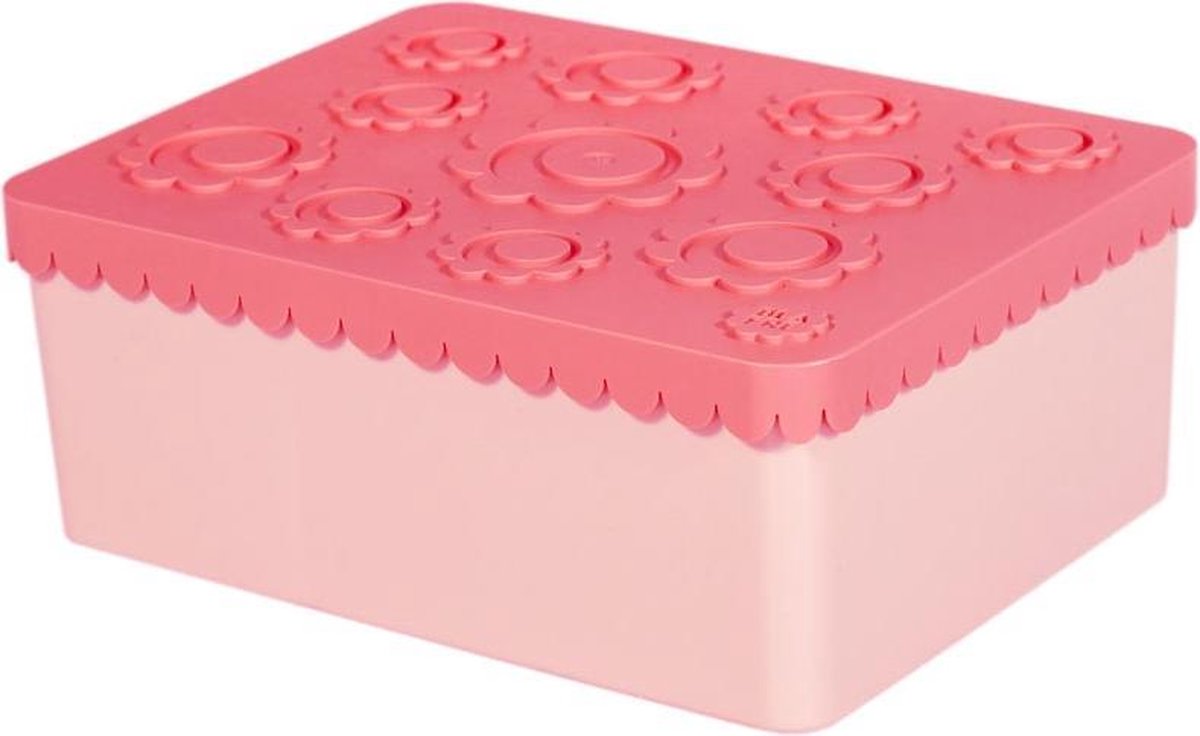 Toffe lunchbox HDPE roze | Blafre