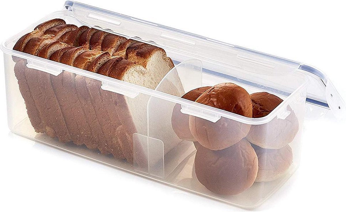 Lock&Lock Vershouddoos voor Brood | Brooddoos | Broodtrommel - 5 liter - Transparant