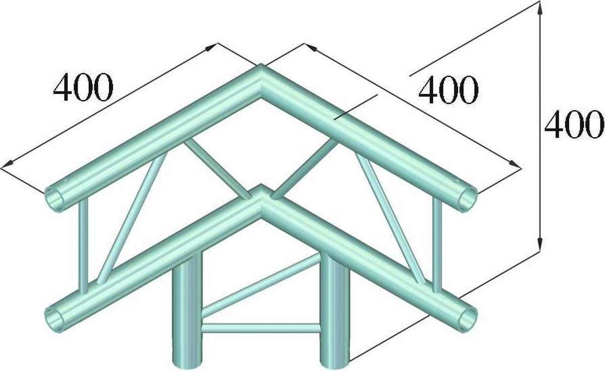 ALUTRUSS DECOLOCK DQ2-PAL31V 3-way Corner 90°
